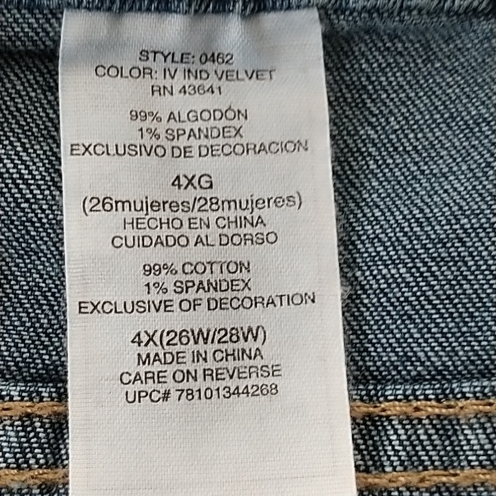 JMS Dark Wash Pull On Jeans 4XG Plus size - Picture 8 of 10